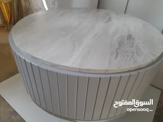  24 اطقم طربيزات طاولات شاشه مكون من ثلاث قطع خشب ودهان الون حسب الطلب