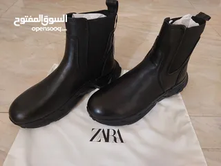  8 ZARA BLACK ANKLE BOOTS 2024 NEW.