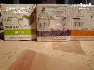  7 متفرقات عدة صالون للبيع رموش وستاتد رموش وجهاز  و واكس للوجه وللجسم