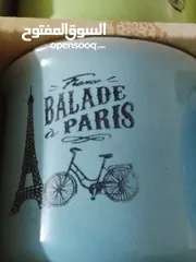  5 6فناجين قهوة ترند السنة فخمة أنيقة مرتبة ماركة BALADE PARIS بستة ألوان  ازرق اصفر برتقالي سكني اخضر