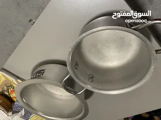  3 Used 2 piece cooking pots in 3 rial