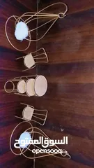  6 ,طاولات معدن بلور طباعه