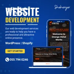  1 Professional Website Development Package: Includes 1 Year Hosting & Domain for 1000 AED