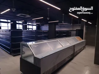  6 سوبر ماركت فخم جديد و مجهز بالكامل (ملحمة+ديلي+خضار و فواكه) مول