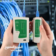  2 RJ45 and RJ11 Network Cable Tester جهاز فحص الكوابل