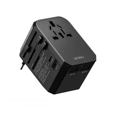  6 WIWU  UNIVERSAL PLUG ADAPTER 45W SMART -NEW -MEAGByte