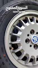  1 جنط بوز نمر  قياس 14   جنط BMW E30  اربع براغي  اصلي مختوم  بحاله ممتازة  كاوشوك جديد