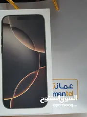  1 ايفون برو ماكس 16 مساحة 256 جيبي جديد   Iphon pro max 16 (256 GB) new