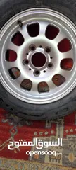  5 طقم جنط مع كوتش مقاس 15