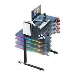  3 طاولة جيمنغ من براند دراغون وور مضيئة رجب DragonWar GT-015 RGB GAMING TABLE  السعر شامل التوصيل