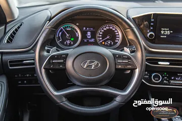  14 Hyundai Sonata 2021 Hybrid  السيارة وارد كوري و جمرك جديد