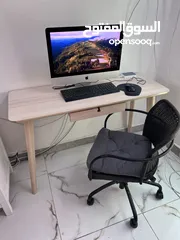  1 IKEA desk and chair