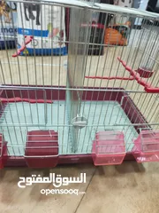  5 قفص طيور اربع معالف مع قاطع ، مميز جدا و مع جرار للتنظيف مستورد مش محلي