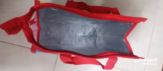  2 حقيبة حفظ الطعام حقيبه حافظه للحراره شنطه مبطنه من الداخل سحاب