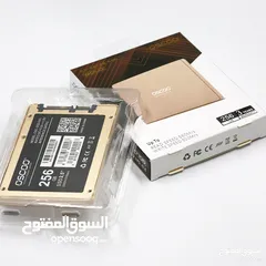  3 هارد دسك داخلي أس أس دي 256GB OSCOO GOLD 3D NAND 20X SPEED DESKTOP - LAPTOP   GAMING SSD 2.5 INCH