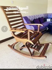  3 Wooden relaxing chair