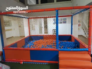  7 تفصيل غرفة و بركة طابات مع شبك سيفتي كامل بالمقاس واللون المطلوب