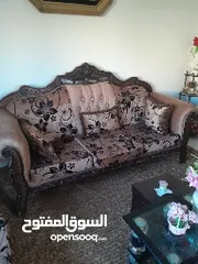  1 طقك كنب خشب زان