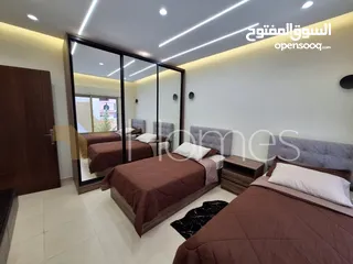  3 شقة طابق اول مفروشة للايجار في دير غبار بمساحة بناء 110م