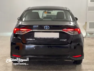  4 Toyota Corolla Hybrid 2019 ممشى قليل بحالة الوكالة