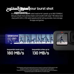  9 بطاقة ذاكرة سامسونج 512 جيجا برو بلس للكاميرات والموبايلات microsd 512Gb samsung