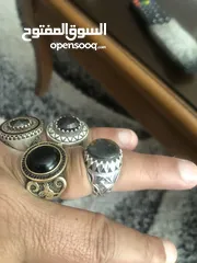  30 خواتم فضه 925 عدد 4 للبيع قياس 20 22و21 بسعر مغررررري