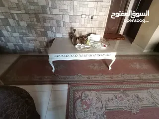  7 طاولة وسط محفرة خشب زان تفصيل كبيرة