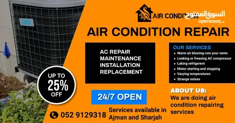  1 Air condition repairing services