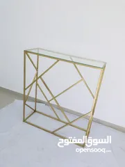 4 كونسول مدخل لون ذهبي