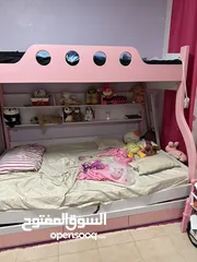  4 غرفة نوم بنات اطفال طابقين punk bed