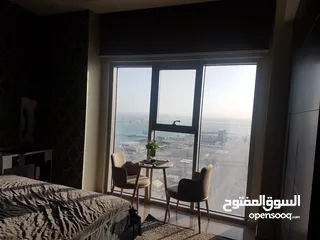  2 For rent in Juffair sea view 1bhk للإيجار في الحفير غرفه وصاله أطلاله بحريه