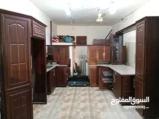  2 مطبخ المنيوم مع جرانيت مع مجله مع بطاريه مع شفاط
