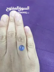  3 حجر تنزانايت طبيعي مع إثبات فحص المختبر  natural tanzanite stone with lab test