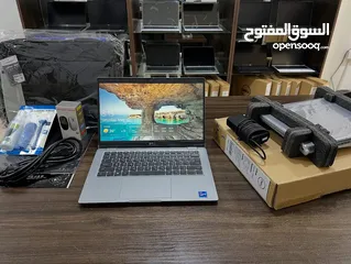  1 لابتوب ديل لاتيتيود جيل 11 معالج core i7 شاشة لمس لون سلفر مميز بصمة للوجه  Ram 16 - SSD 512
