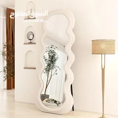  2 مرايا ستاند بإطار مخملي فاخر لمسة فخامة تضيفينها لأناقتك اليومية وديكور منزلك المقاس 160×60 سم