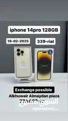  1 iPhone 14 Pro -128 GB - Nice working- Box piece- Apple warranty 16/02/2025