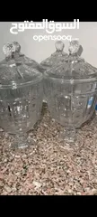 9 للبيع فازات زجاجية كبيرة الحجم بحالة ممتازة جدا غير مستعملة نهائيا مصنوعة من زجاج عالي الجودة،
