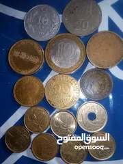  3 نقود عربي وأجنبيه قديمة