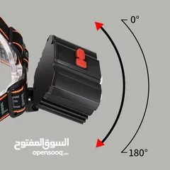  3 خمسة كشافات USB قابلة للشحن مصابيح أمامية مقاومة للماء. توصيل مجاني لجميع محافضات العراق