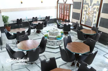  6 أثاث مكتبي بحالة ممتازة، مكتبة، كراسي، طاولات، مكاتب حائط، ريسبشين، رفوف،