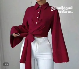 1 قميص عنابي جديد