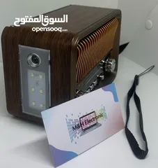  12 راديو انتيكا بالكهرباء او طاقة شمسية او بطاريه او شحن وبلوتوث وذاكرة وفلاشه وريموت