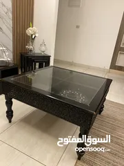  3 طاوله وسطيه فخمه خشب ثقيل