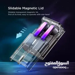  5 سماعات جويروم JOYROOM JR-TC1 – تصميم شفاف بإضاءة RGB وصوت عالي الدقة