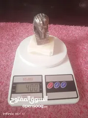  7 مجسم نحاس احمر وقاعده حجر