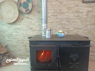  2 صوبة حطب مع فرن