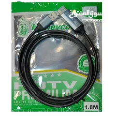  1 وصلة من USB إلى HDMI  USB TO HDMI CABLE 4K طول 1.8 متر