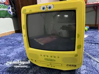  3 SpongeBob crt-tv and dvd player