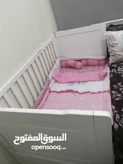  2 سرير اطفال مع دوشك