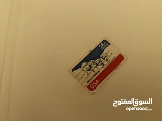  13 طوابع بريدية قديمة